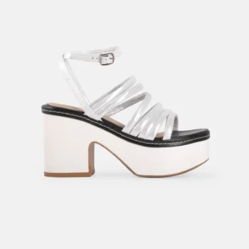 Sandalia AURORA22-03 Plata Glitter