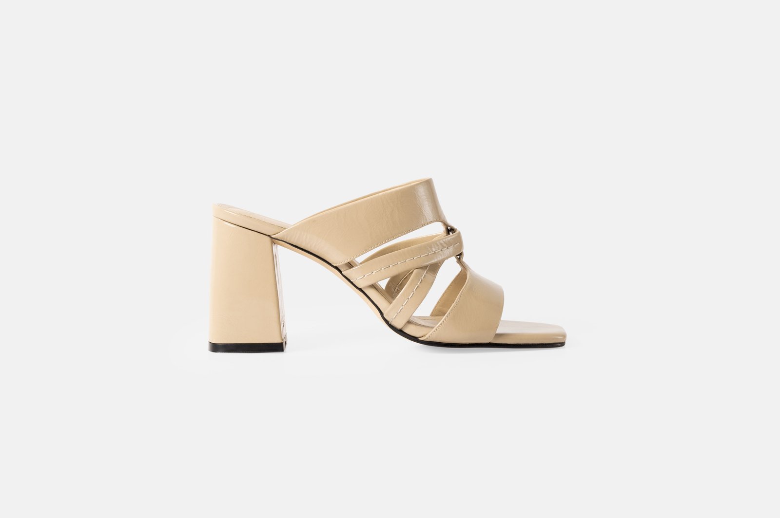 Sandalia de taco SAND-80 Beige