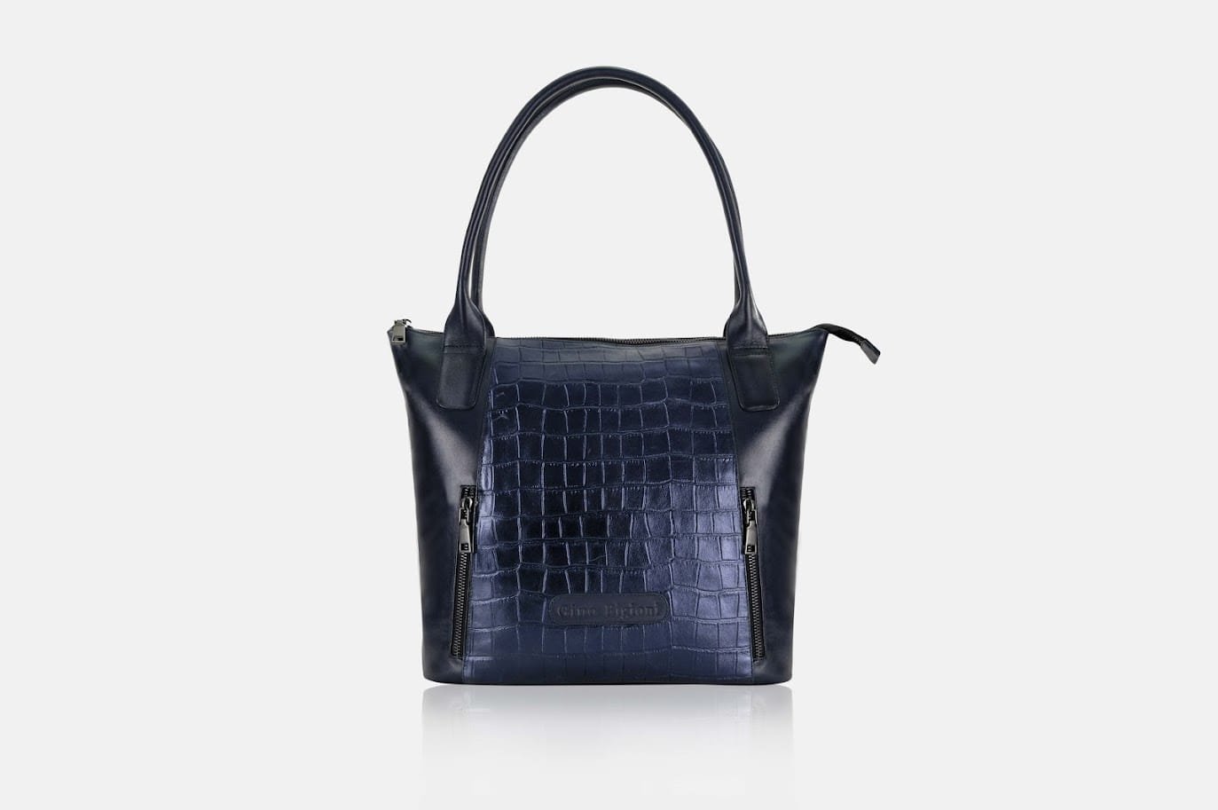 Cartera AZUL CROCO GLITTER