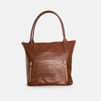 Cartera CART-09-23 cuero croco cobre