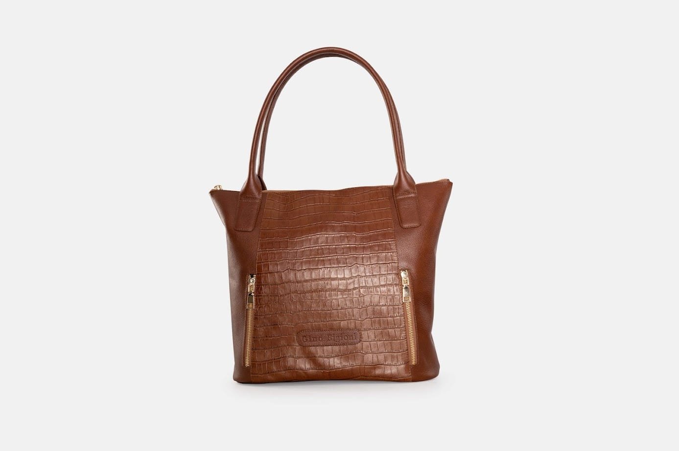 Cartera CART-09-23 cuero croco cobre
