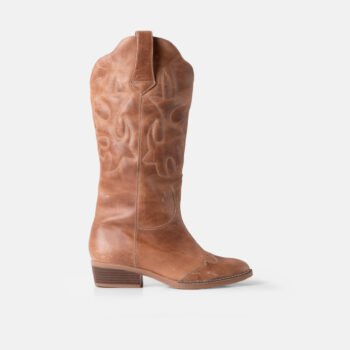 Bota Larga SANCE cuero marrón claro