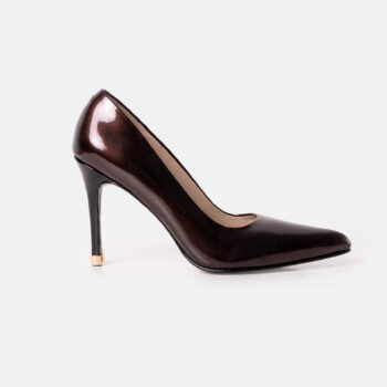 Stiletto CAMELIA Cuero charol bordo