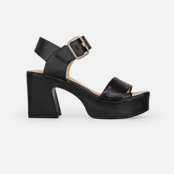 Sandalia MOD-1900 Negro/Charol Mojado