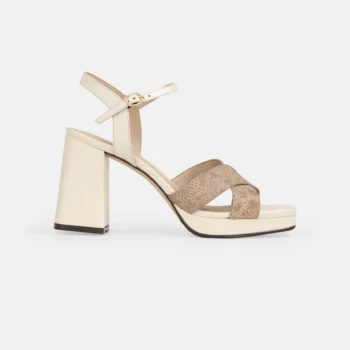 Sandalia GB CAROLINA Serpiente CANELA