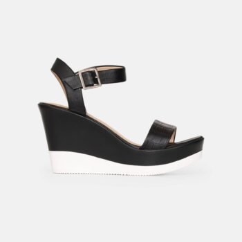 Sandalia SALINAS VIZZA Croco Negro LISO