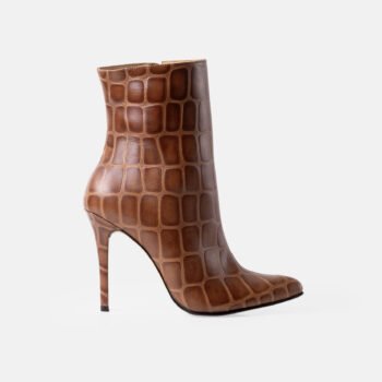 Botín de mujer AISHA Cuadros y taco alto