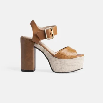 Sandalias PANA-2402 Croco Natural