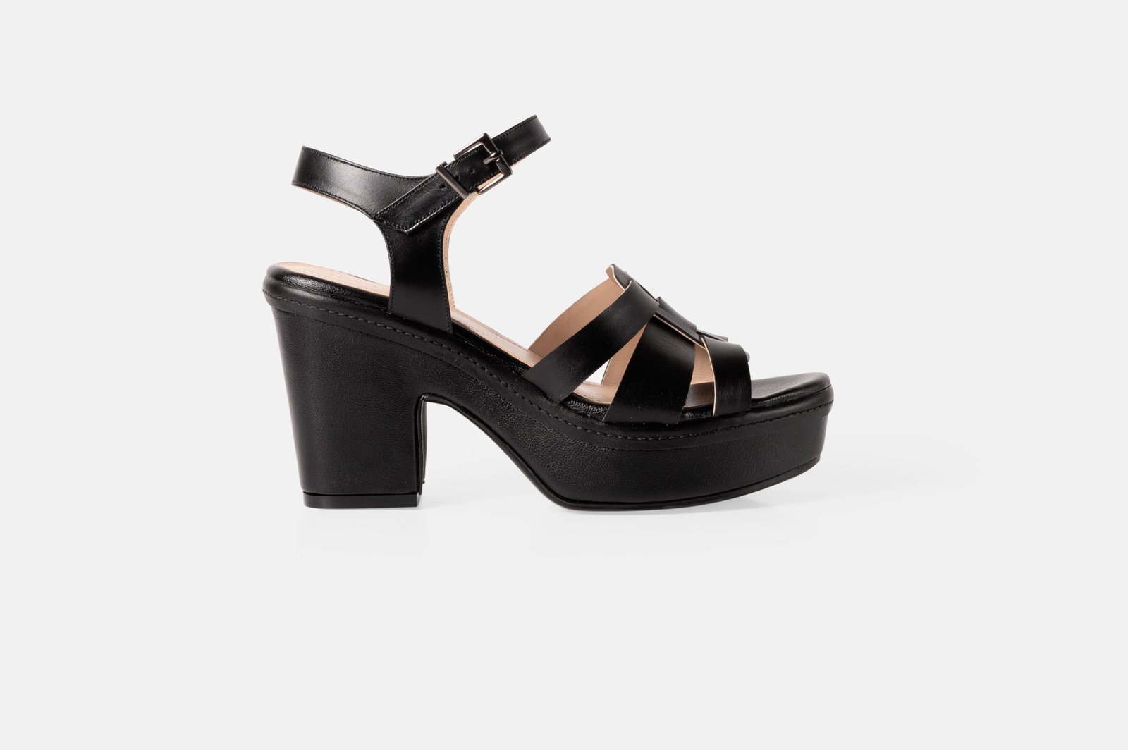 Sandalia de Taco HARBOUR Negro