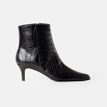 Botin de mujer AISHA negro taco bajo