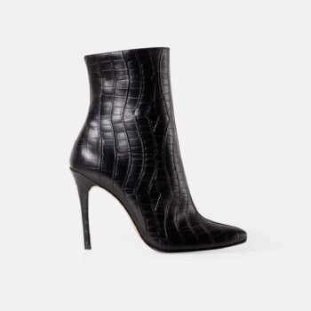 Botín de mujer AISHA Negro con taco alto