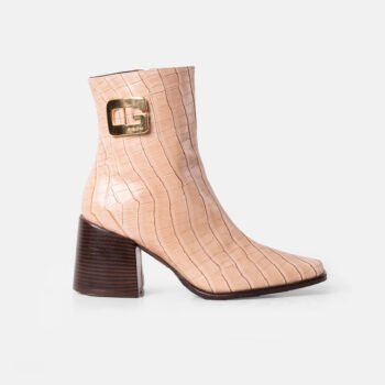Botín de taco GEORGINA Nude