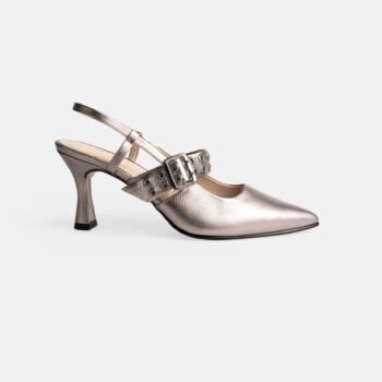 Stiletto VENECIA-ME Platino y Correa