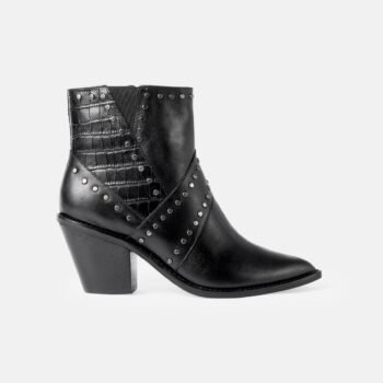 Botin BT-70 TEXANO tachas negro