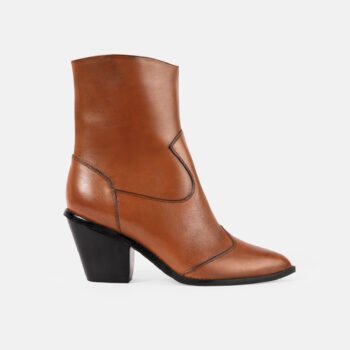 Botin TEX70 Caramelo y Taco Negro