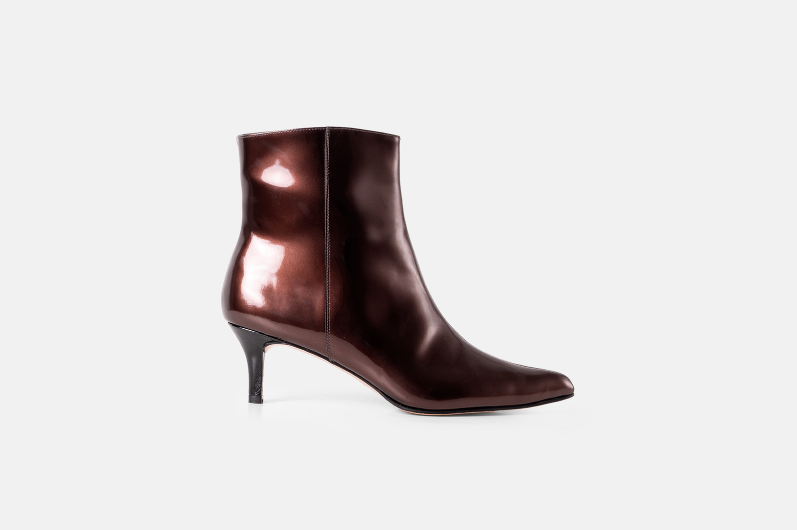 Botin MARGA cuero charol brandy