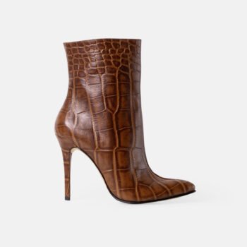 Botín de mujer AISHA Caramelo taco alto