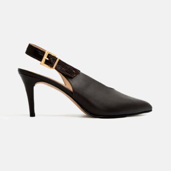 Stiletto ELISE cuero napa africano