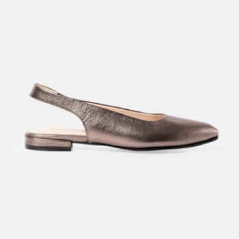 Ballerina ZOE cuero croco bronce