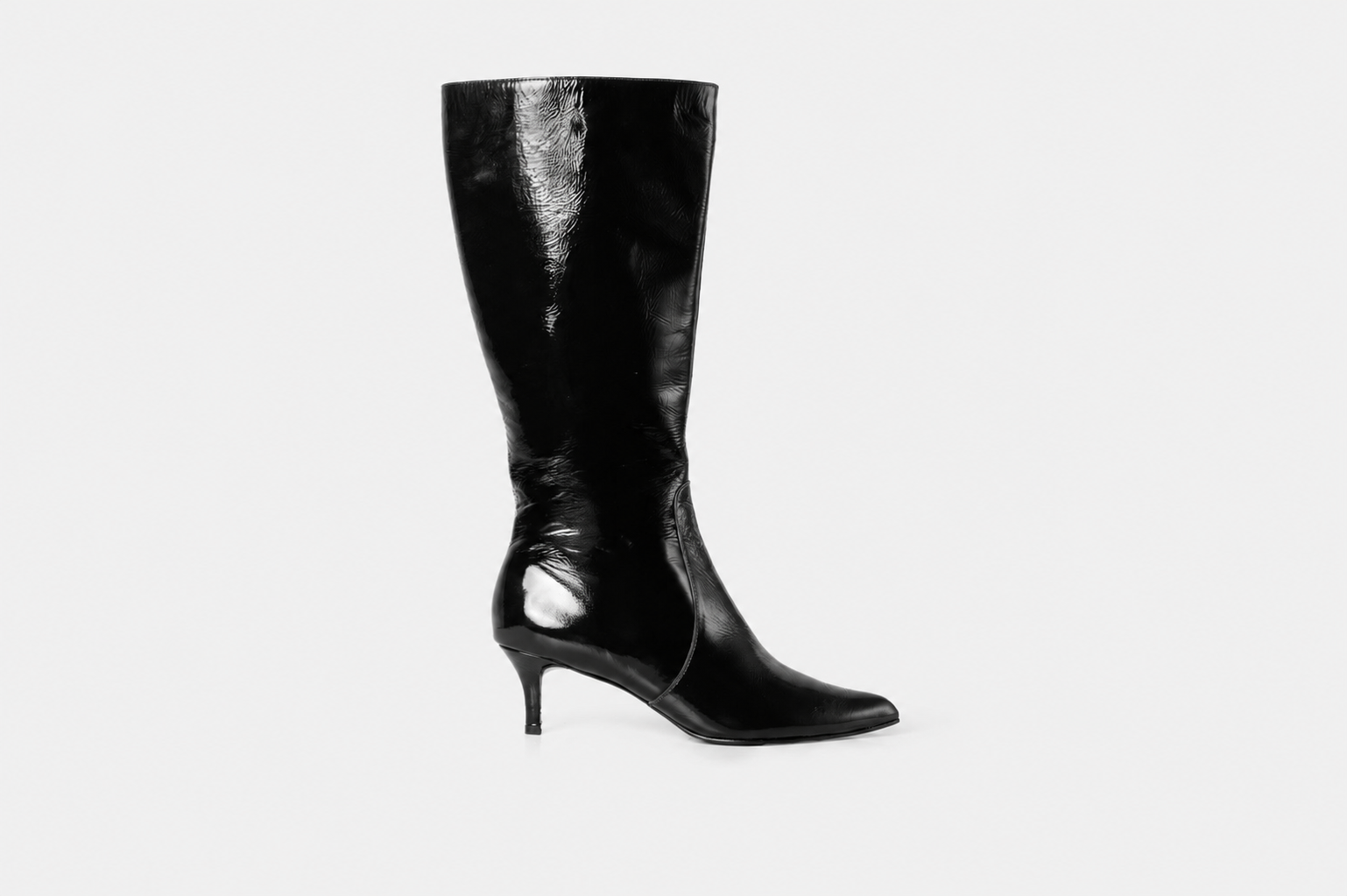 Bota larga LUCIANA Charol color negro