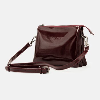 Morral MR-08-26 de cuero charol color vino