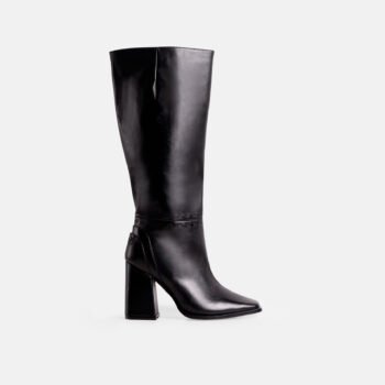 Bota PODEROSA cuero napa negro