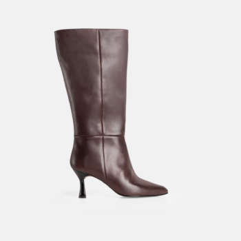 Bota larga DESIRE cuero napa vino