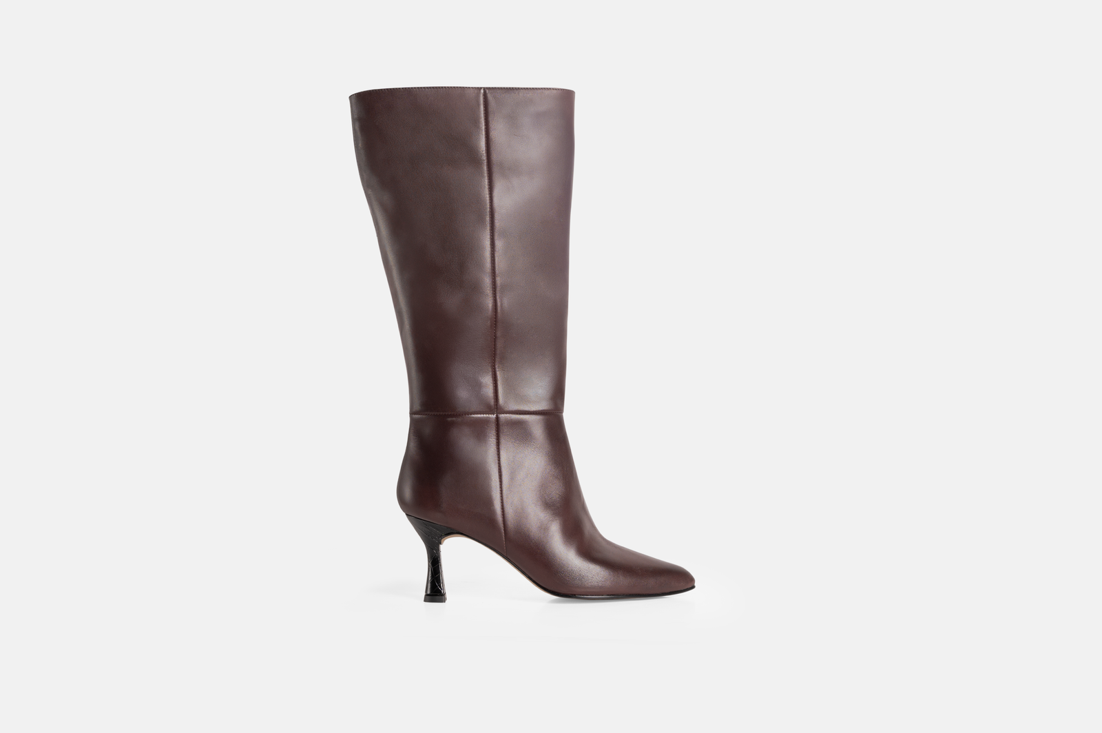 Bota larga DESIRE cuero napa vino