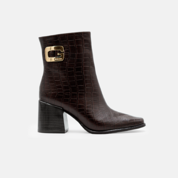 Botin Giorgia en cuero grabado Africano