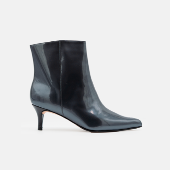 Botin MARGA cuero charol azul acero