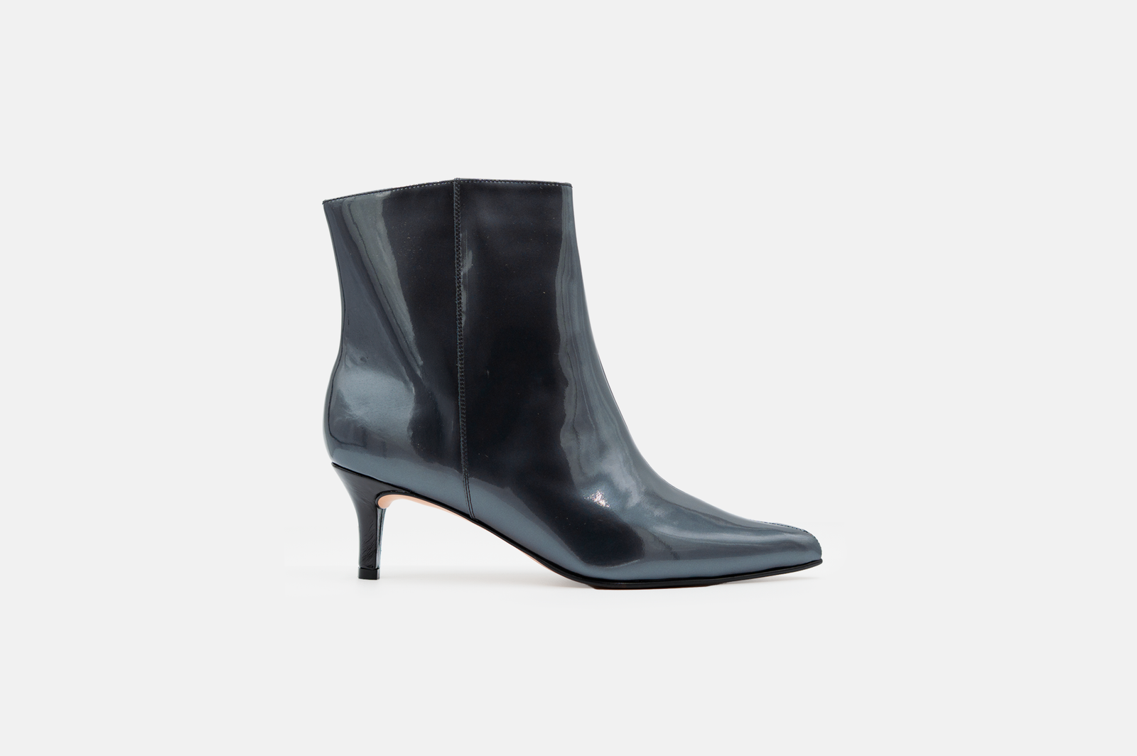 Botin MARGA cuero charol azul acero