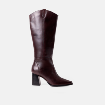 Bota larga VAQUERO cuero napa marron