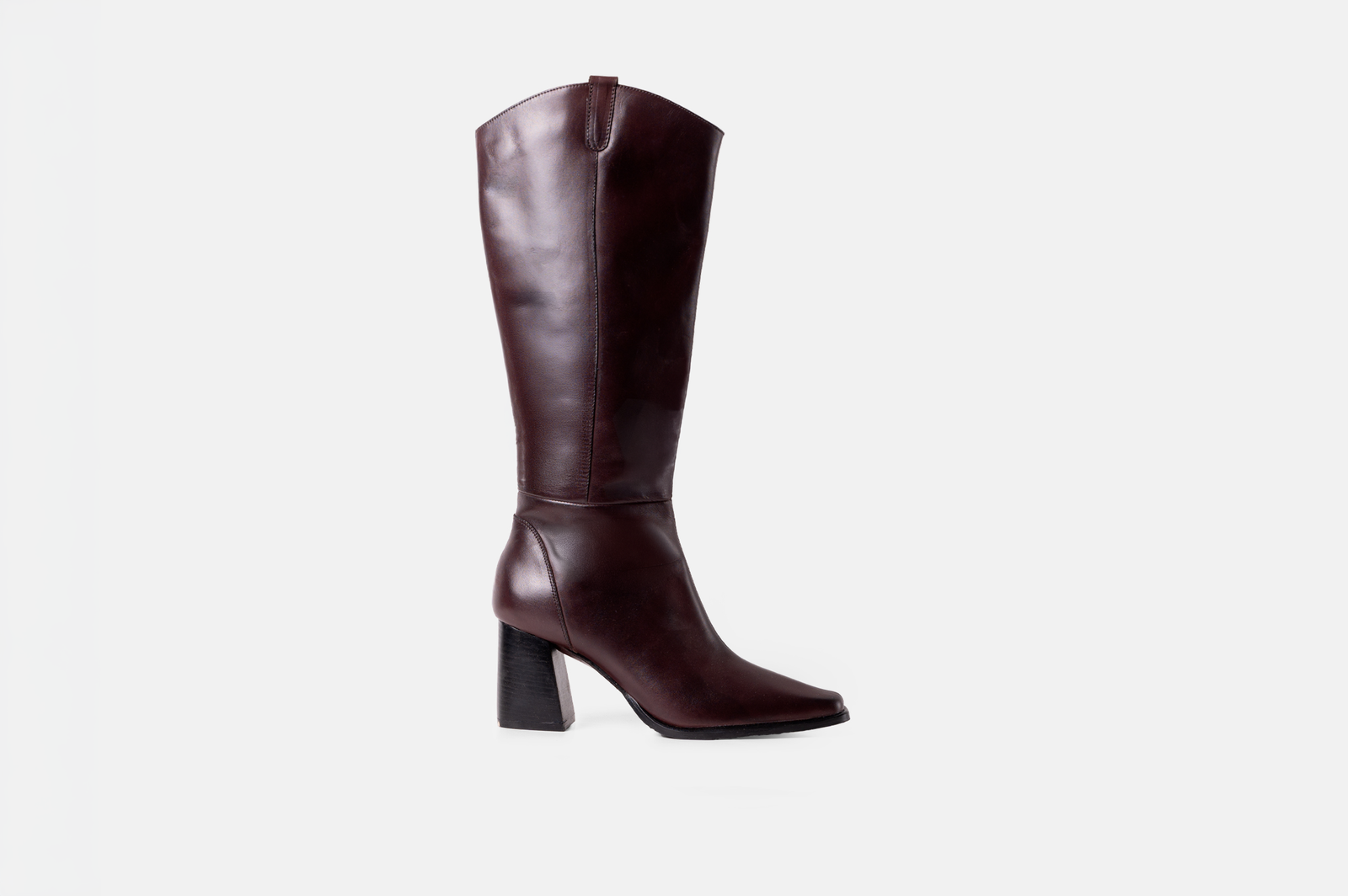 Bota larga VAQUERO cuero napa marron