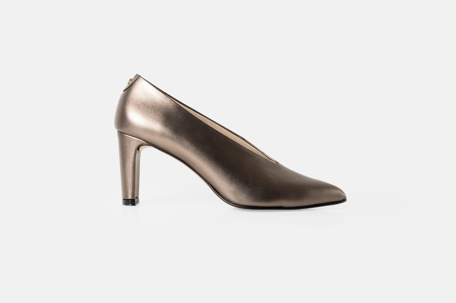 Stiletto BELLA cuero cromo