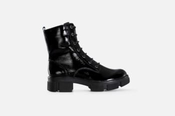 Combat Boots ULT22-03 Negro Charol Batido