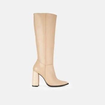 Bota Larga BL-2301 Beige/Liso