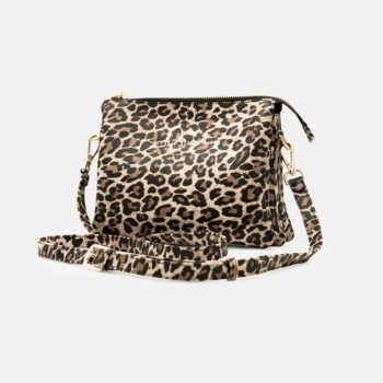 Morral MR-08-26 de cuero folia color beige