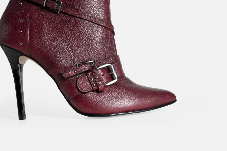 Botin Stiletto BT-1001 Brushoof Guinda