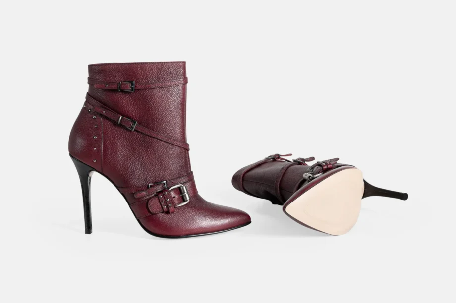 Botin Stiletto BT-1001 Brushoof Guinda