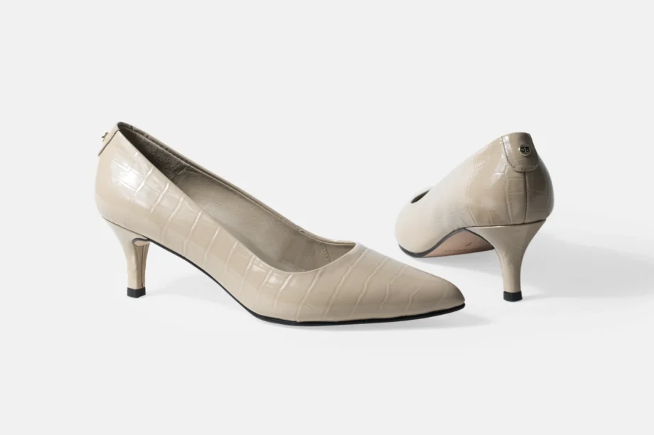Stiletto E-50 Beige Croco Charol