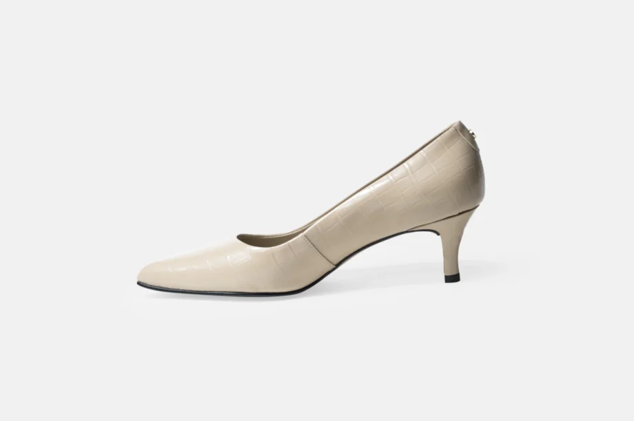 Stiletto E-50 Beige Croco Charol