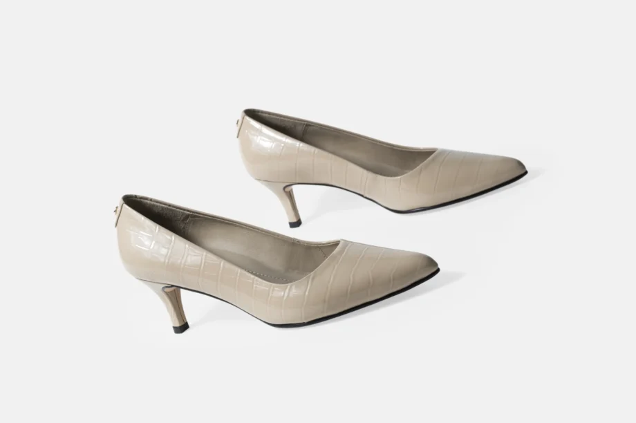 Stiletto E-50 Beige Croco Charol