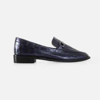 Zapato ZV23-03 Croco Azul metalizado