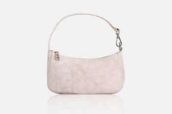 CARTERA DE MANO CM-01 CROCO HUESO