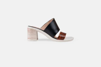 Sandalia CHICLAYO-JADE Cascabel-Naranja-Negro