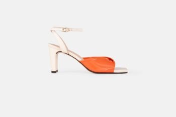Sandalia BRASH-09 Hueso/NARANJA