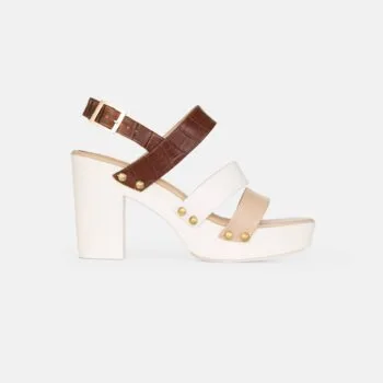 Sandalia ANITA EURO MULTI Marrón/Beige/Hueso