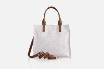 Cartera BL0801 Croco caoba Hueso