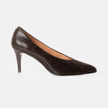 Stiletto BELLA marrón brillante