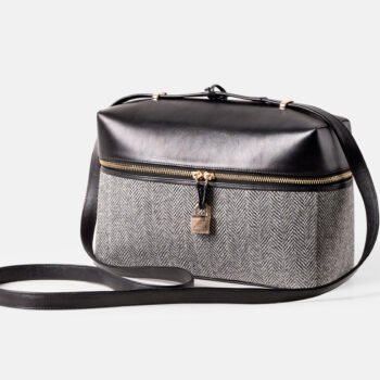 Cartera de mujer SUE loro piana con cuero negro